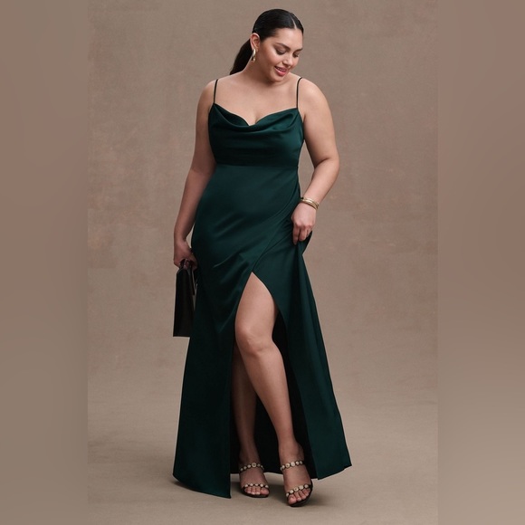 BHLDN Dark Green Maxi Dress - Picture 2 of 4